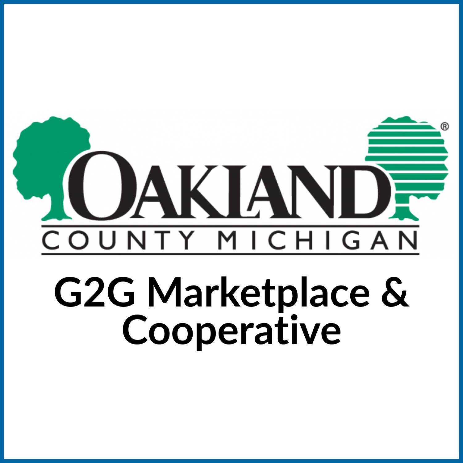 Oakland County Michigan G2G Marketplace & Cooperative
